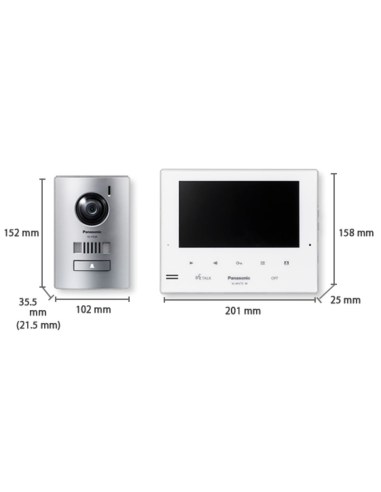 Dimensions of VL-SV75AZ Video Intercom Kit