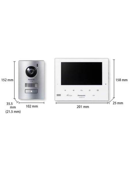 Dimensions of VL-SV75AZ Video Intercom Kit