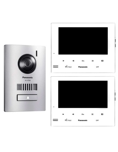 Panasonic VL-SV75AZ Video Intercom Kit with 2 white monitors