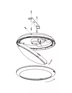 Ensa 16W LED Intelligent Oyster Light (3000K) - LOL-A16-WS2LOL-A16-WS2 2
