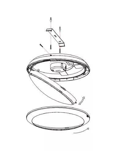 Ensa 16W LED Intelligent Oyster Light (3000K) - LOL-A16-WS2
