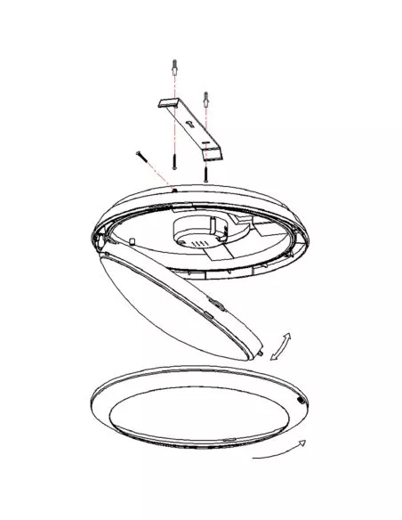 Ensa 16W LED Intelligent Oyster Light (3000K) - LOL-A16-WS2
