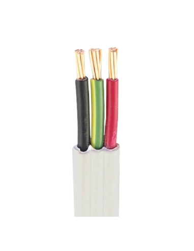 1.5mm² Twin & Earth Flat TPS Cable (100m Drum) - TPS-15TE100