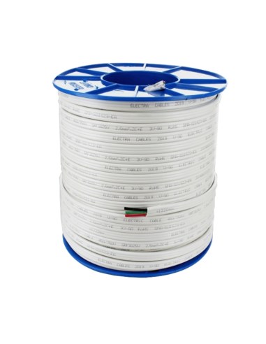 2.5mm² Twin & Earth Flat TPS Cable (100m Drum) - TPS-25TE100