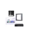 FUTURO IP Intercom KIT 7" Monitor and Surface Mount Door Station with POE Switch - White