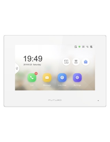 FUTURO IP Intercom KIT 7" Monitor and Surface FIP-KIT-SMW