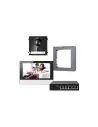 FUTURO IP Intercom KIT 7" Monitor and Surface Mount Door Station with POE Switch - Black
