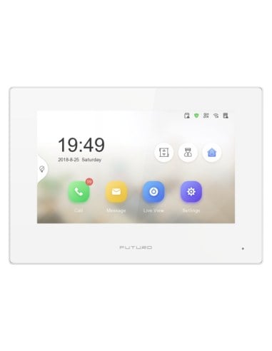 FUTURO IP Intercom KIT 7" Monitor and Flush Mount FIP-KIT-FMW