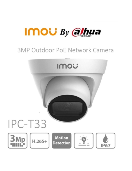 Imou 8ch NVR With 2TB HDD and 3MP IP Camera IMOU KIT/N18P-2T/4-IPC-T33P-PL