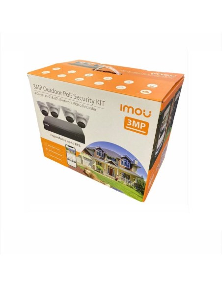 Imou 8ch NVR With 2TB HDD and 3MP IP Camera IMOU KIT/N18P-2T/4-IPC-T33P-PL