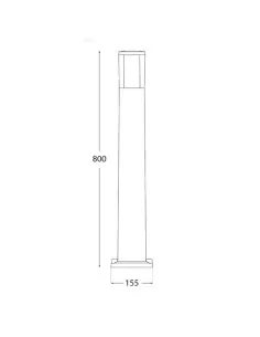 Fumagalli Carlo 6W Round LED Bollard (Grey) - FU-CAR-6GFU-CAR-6G 2