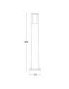 Fumagalli Carlo 6W Round LED Bollard (Grey) - FU-CAR-6G