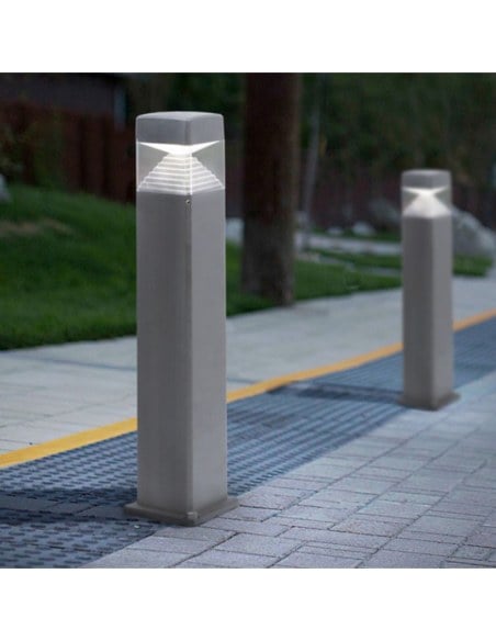 Fumagalli Ester 10W Square LED Bollard (Grey) - FU-EST-10G