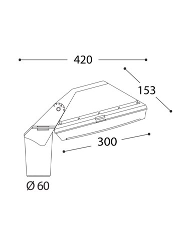 Fumagalli Giorgio 40W LED Floodlight (Grey) - FU-GIO-40G
