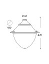 Fumagalli Vivi 50W LED Hanging Lamp (Black) - FU-VIV-50B