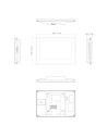 VIP Vision Touchscreen 2-Wire Residential Series IP Intercom Monitor (White) - INTIPMON2W2