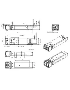 VIP Vision Mini GBIC / SFP Single-mode Fibre Adapter (SMF) SFPSM1 2