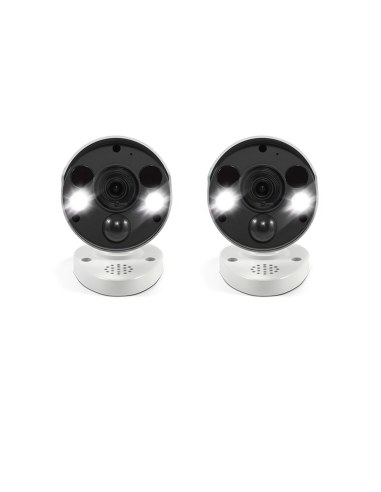 Swann SWNHD-887MSFB 4K 2PK Face Recognition Spotlight 2-Way Audio Camera