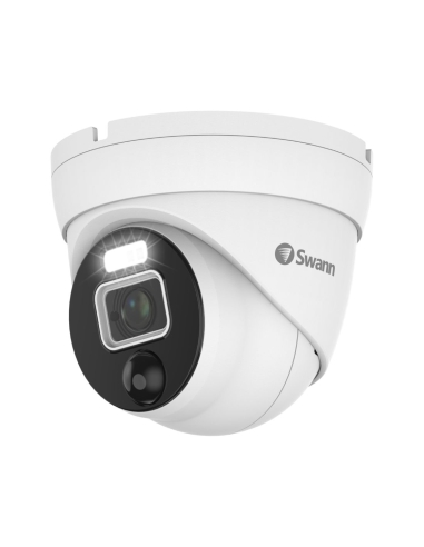 Swann 12MP IP Add-on Dome Camera with Built-in Mic - 90° 4.5mm Lens & Spotlight - SWNHD-1200D