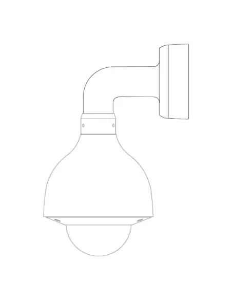 Right Angle Wall Mount Camera Bracket - VSBKTB302S-2