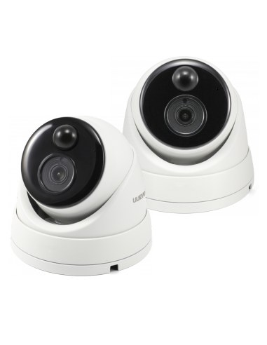 Swann 8MP(4K) SWPRO-4KDOME True Detect White Dome Security Camera suit 2-Pack