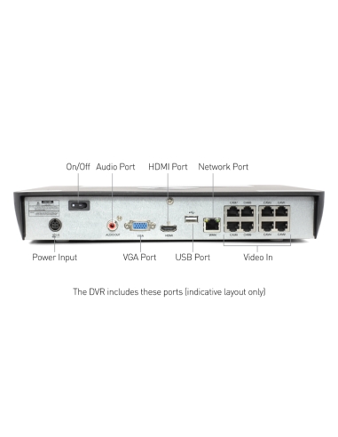 Swann 12MP 8Ch Pro NVR - 2TB 4x 1200D Dome SWNVK-890004D
