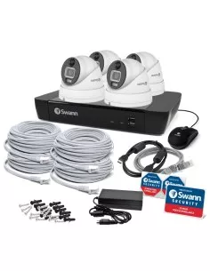 Swann 12MP 8Ch Pro NVR - 2TB 4x 1200D Dome Cameras - SWNVK-890004D 2