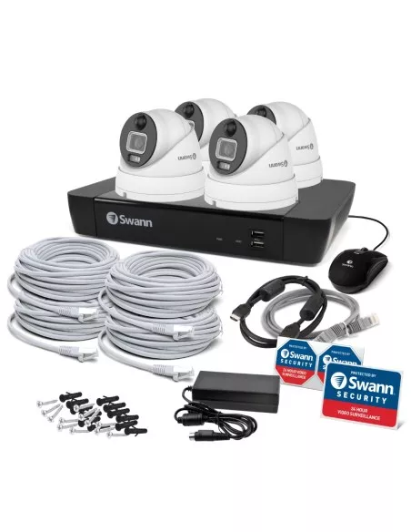 Swann 12MP 8Ch Pro NVR - 2TB 4x 1200D Dome SWNVK-890004D Swann 12MP 8Ch Pro NVR - 2TB 4x 1200D Dome SWNVK-890004D