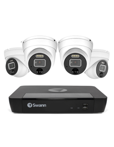 Swann 12MP 8Ch Pro NVR - 2TB 4x 1200D Dome SWNVK-890004D