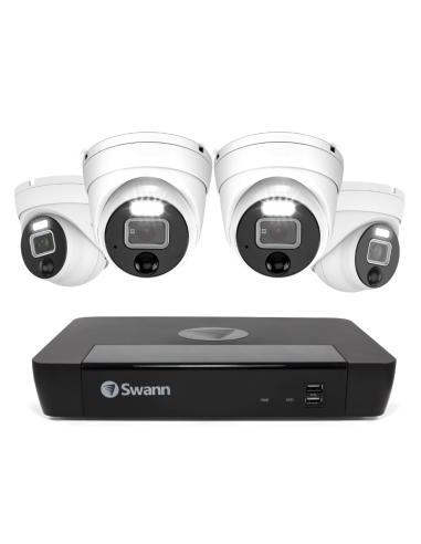 Swann 12MP 8Ch Pro NVR - 2TB 4x 1200D Dome SWNVK-890004D