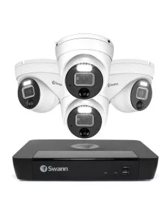 Swann 12MP 8Ch Pro NVR - 2TB 4x 1200D Dome Cameras - SWNVK-890004D
