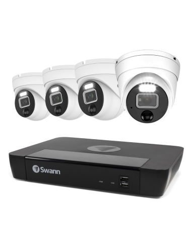 Swann 12MP 8Ch Pro NVR - 2TB 4x 1200D Dome SWNVK-890004D