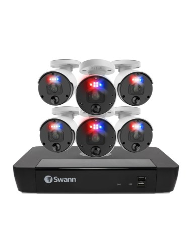 Swann 12MP 8CH Pro Enforcer 2TB 6x1200BE Bullet Cameras - SWNVK-890006