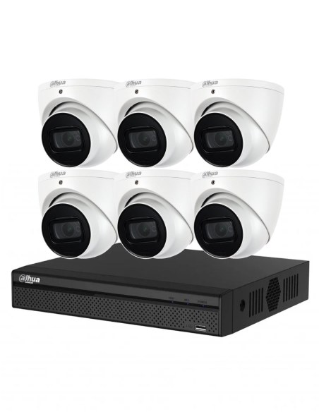 Dahua 5MP 8CH IP NVR 2TB HDD 6x Dome Camera Kit - NYS-K5086W Dahua 5MP 8CH IP NVR 2TB HDD 6x Dome Camera Kit - NYS-K5086W