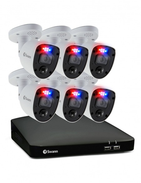 Swann 8MP Enforcer 6 Camera 8 Channel 4K Ultra HD DVR 2TB Security System Swann 8MP Enforcer 6 Camera 8 Channel 4K Ultra HD DVR 2TB Security System