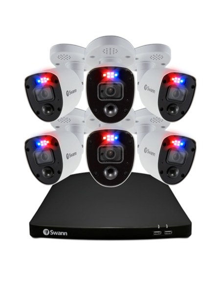 Swann 8MP Enforcer 6 Camera 8 Channel 4K Ultra HD DVR 2TB Security System