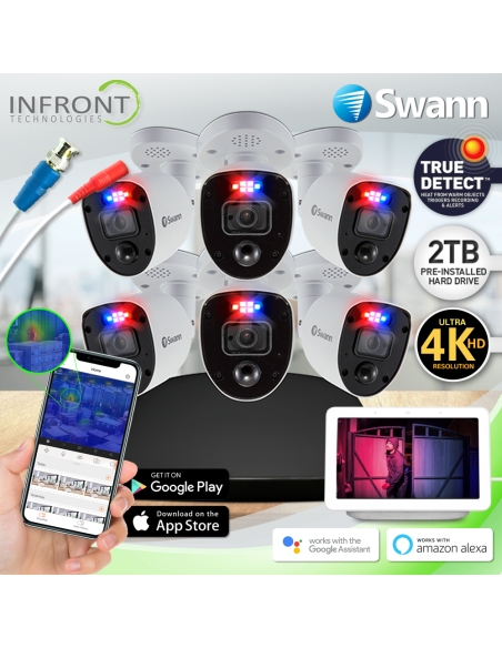 Swann Enforcer 6 Camera 8 Channel 4K Ultra HD DVR Home CCTV Security System Swann Enforcer 6 Camera 8 Channel 4K Ultra HD DVR Home CCTV Security System