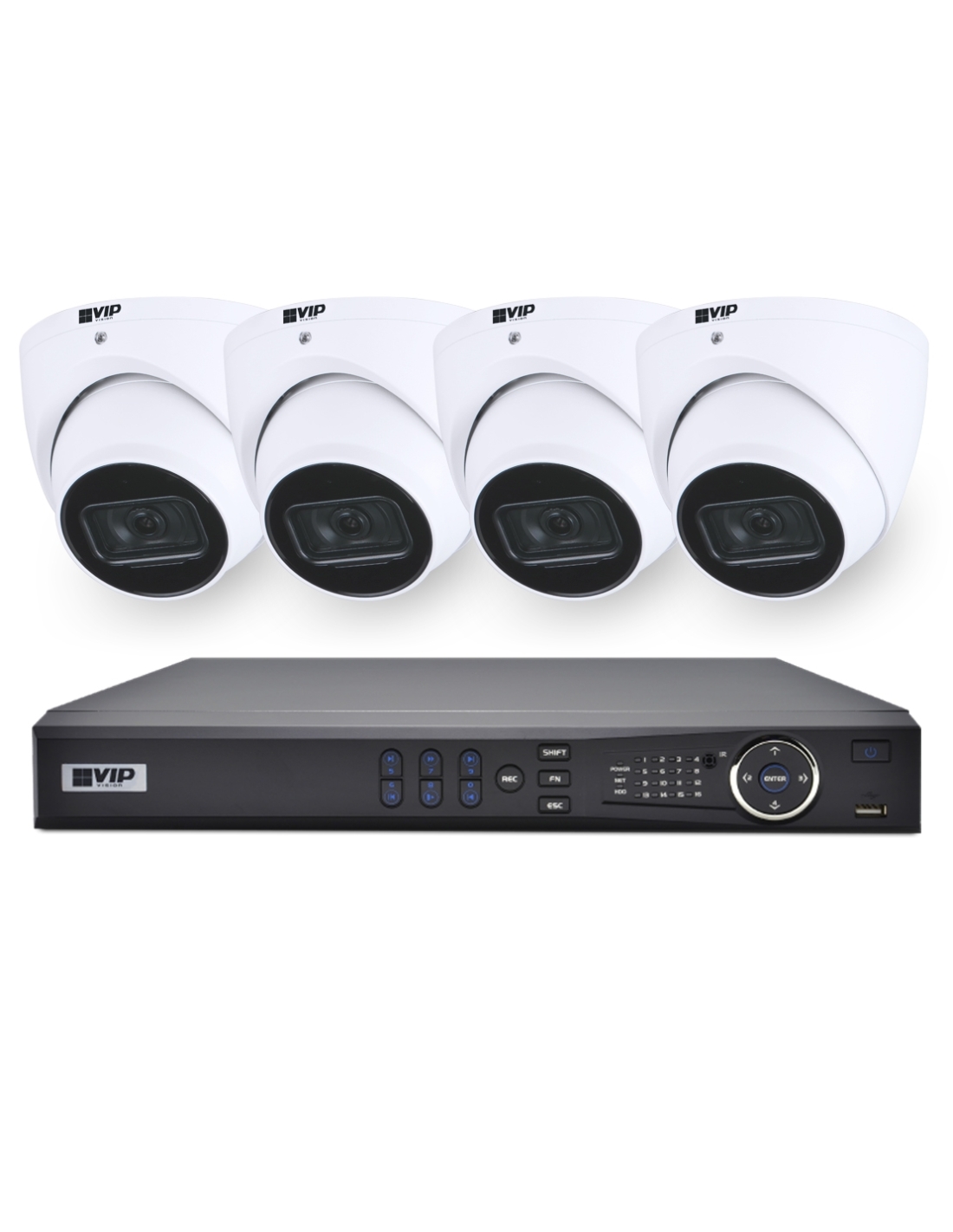 VIP Vision 8MP 8100 Series 8Ch AI IP NVR 2TB NKPRO-88104D-PL