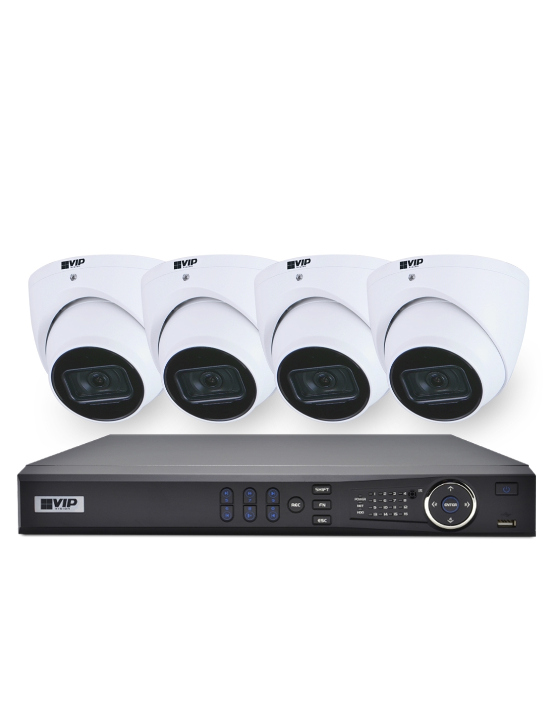 VIP Vision 8MP 8100 Series 8Ch AI IP NVR 2TB NKPRO-88104D-PL