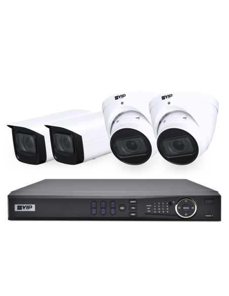 VIP Vision 8MP 8400 Series 8Ch IP NVR 2TB HDD 4x NKPRO-88402B2D-PL