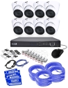 VIP Vision 8MP 8400 Series 8Ch IP NVR 2TB HDD 8x Pro AI Varifocal Dome Cameras (8x8) - NKPRO-88408D