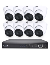 VIP Vision 8MP 8400 Series 8Ch IP NVR 2TB HDD 8x Pro AI Varifocal Dome Cameras (8x8) - NKPRO-88408D