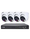 VIP Vision 8MP 8600 Series 8Ch AI IP NVR 2TB HDD Colour Night Vision 4x SMD+ Dome Cameras (8x4) - NKPRO-88604D
