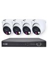 VIP Vision 8MP 8600 Series 8Ch AI IP NVR 2TB HDD Colour Night Vision 4x SMD+ Dome Cameras (8x4) - NKPRO-88604D