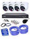 VIP Vision 8MP 8600 Series 8Ch AI IP NVR 2TB HDD Colour Night Vision 4x SMD+ Dome Cameras (8x4) - NKPRO-88604D