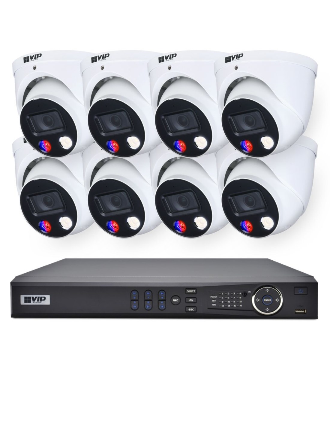 VIP Vision 8MP 8600 Series 8Ch AI IP NVR 4TB HDD NKPRO-88608D-PL