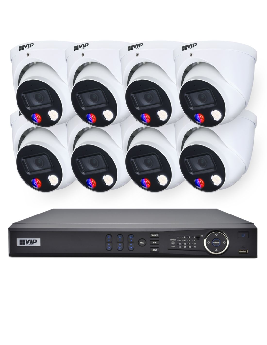 VIP Vision 8MP 8600 Series 8Ch AI IP NVR 4TB HDD NKPRO-88608D-PL