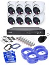 VIP Vision 8MP 8600 Series 8Ch AI IP NVR 4TB HDD Colour Night Vision 8x SMD+ Dome Cameras (8x8) - NKPRO-88608D