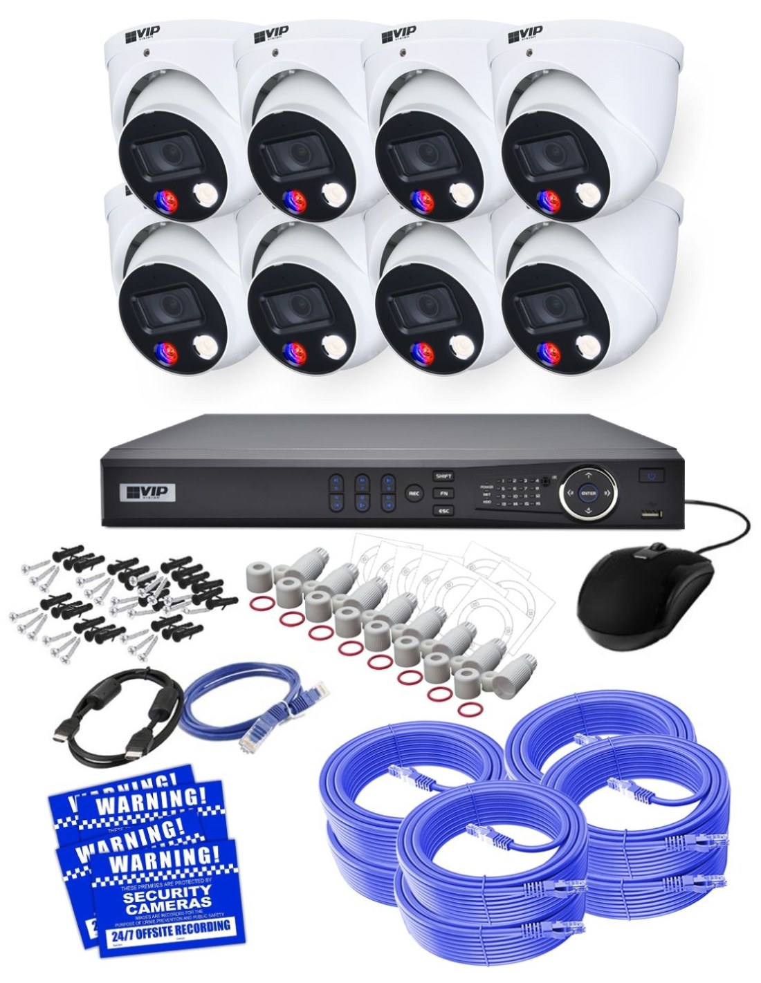 VIP Vision 8MP 8600 Series 8Ch AI IP NVR 4TB HDD NKPRO-88608D-PL