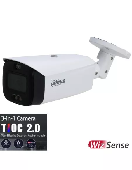 Dahua 5MP TiOC 2.0 Active Deterrence IP Bullet DH-IPC-HFW3549T1P-AS-PV-0280B-S3 Dahua 5MP TiOC 2.0 Active Deterrence IP Bullet DH-IPC-HFW3549T1P-AS-PV-0280B-S3